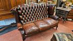 Schitterende leren Chesterfield bank