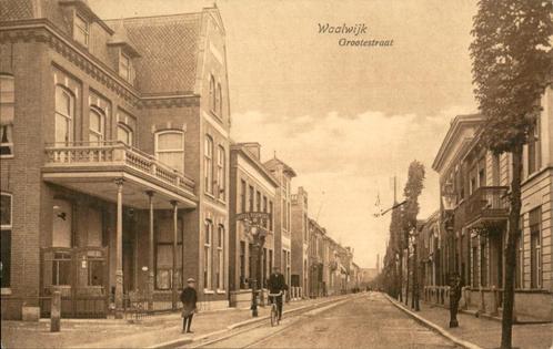 Waalwijk Grotestraat   met tramspoor st 1914, Verzamelen, Ansichtkaarten | Nederland, Gelopen, Noord-Brabant, Voor 1920, Ophalen