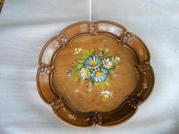 Houten dienblad met bloemen-decoratie Allgäuer Holzstad