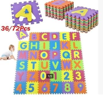 Veelzijdige 86-delige Puzzelmat - Letters en Cijfers - Speel