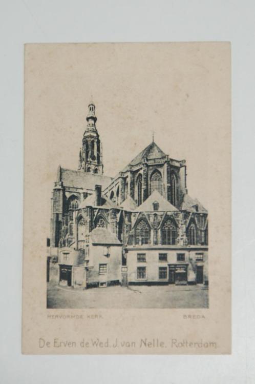 Verzamelplaatje Kerk Breda Van Nelle Rotterdam 1905, Verzamelen, Foto's en Prenten, Gebruikt, Overige onderwerpen, Voor 1940, Ophalen