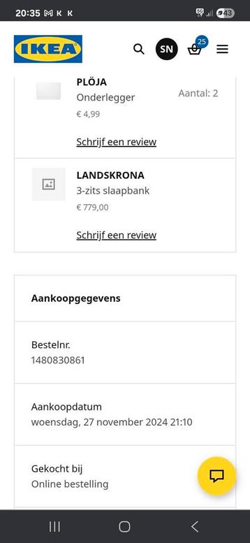 Slaapbank landskrona ikea 3zits - afbeelding 9 Slaapbank landskrona ikea 3zits - afbeelding 9