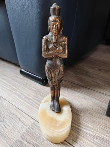 Vintage handgemaakte bronze Egyptische figuur