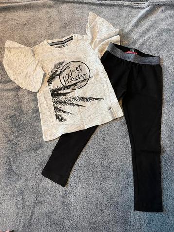 Maat 86 meisjes set legging met shirt nieuw 