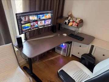 IKEA BEKANT L-bureau 16080 cm + hoekdeel rechts - afbeelding 1 IKEA BEKANT L-bureau 16080 cm + hoekdeel rechts - afbeelding 1
