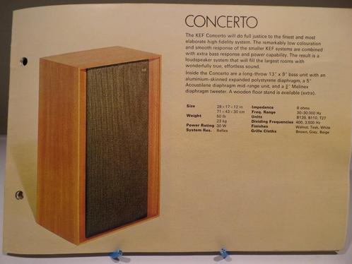 Luidspreker, (#7558), KEF CONCERTO, Wit, VINTAGE 1971, Audio, Tv en Foto, Luidsprekers, Gebruikt, Front, Rear of Stereo speakers