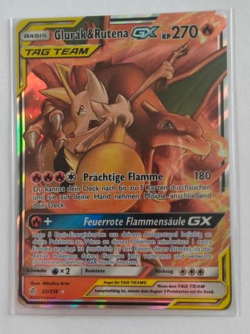 Charizard & Braixen GX Tag Team Duits Cosmic Eclipse