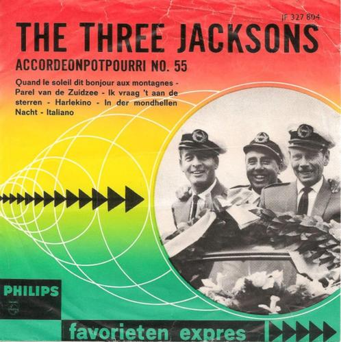 The Three Jacksons accordeon Potpourri no.55, Cd's en Dvd's, Vinyl Singles, Gebruikt, Single, Pop, Ophalen of Verzenden
