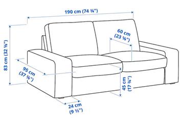 IKEA Kivik bank (stof) voor 2- 3 personen - afbeelding 9 IKEA Kivik bank (stof) voor 2- 3 personen - afbeelding 9
