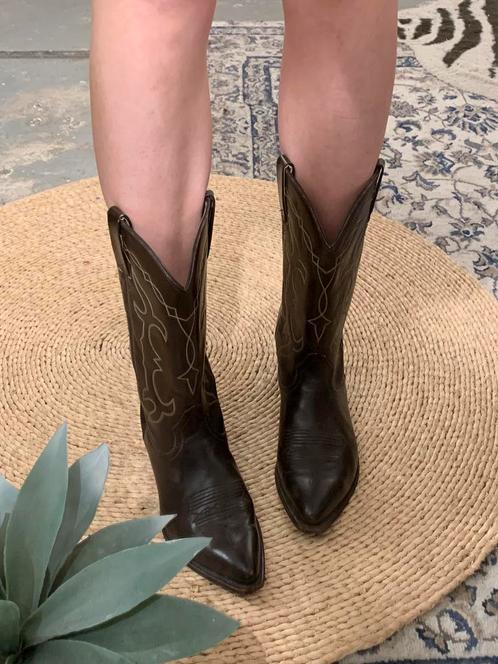 San Diego cowboylaarzen 38 western boots bohemian laarzen, Kleding | Dames, Schoenen, Zo goed als nieuw, Hoge laarzen, Bruin, Ophalen of Verzenden