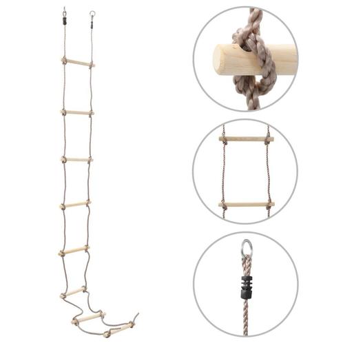 Touwladder vluchtladder ladder 290 cm hout GRATIS VERZENDEN!, Kinderen en Baby's, Speelgoed | Buiten | Speeltoestellen, Nieuw