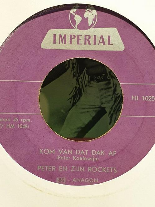 Peter en zijn Rockets - Kom van dat dak af (c4), Cd's en Dvd's, Vinyl Singles, Ophalen of Verzenden