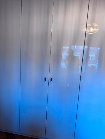 IKEA Pax kast 236x100x59 met hoogglans witte deuren - afbeelding 2 IKEA Pax kast 236x100x59 met hoogglans witte deuren - afbeelding 2