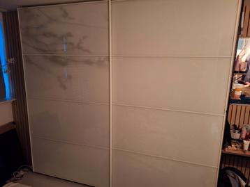 Ikea Pax Schuifdeuren 2.5m - Melkglas - afbeelding 4 Ikea Pax Schuifdeuren 2.5m - Melkglas - afbeelding 4
