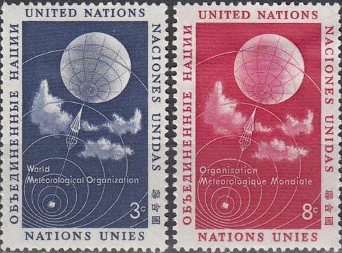 Verenigde Naties New York -VN1.06- 1957- Meteorologie, Postzegels en Munten, Postzegels | Amerika, Postfris, Noord-Amerika, Verzenden