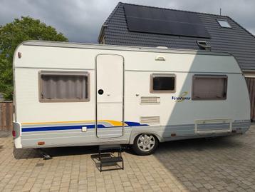 Burstner 465TS caravan met Mover + zonnepaneel + Nwe banden