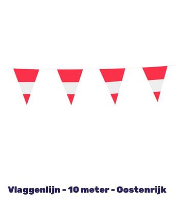 Twee vlaggenlijnen / slingers Oostenrijk 