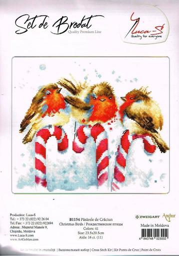 Cado LUCA BORDUURPAKKET, CHRISTMAS BIRDS B 1154