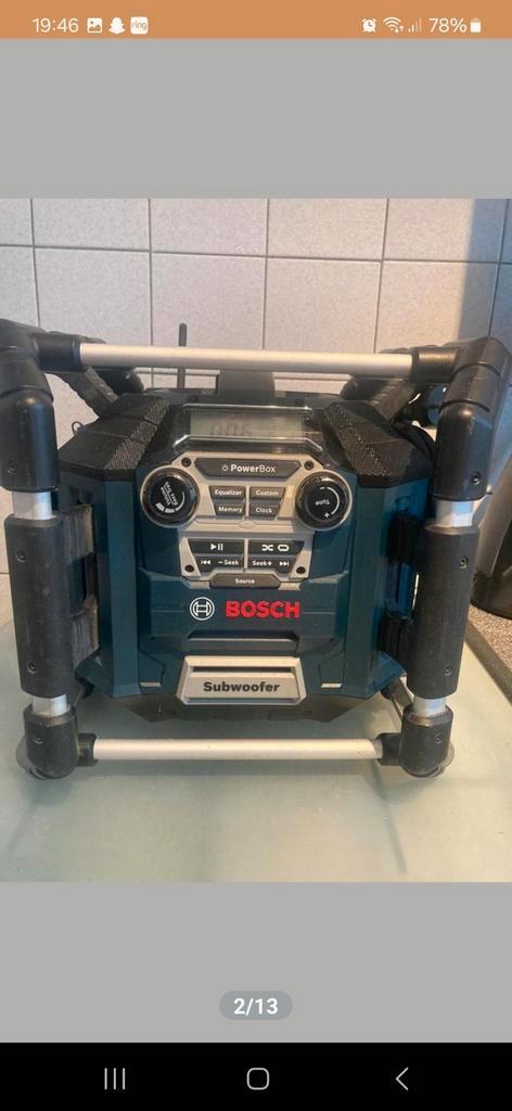 Bosch GML 20 Professional, Audio, Tv en Foto, Radio's, Zo goed als nieuw, Bouwradio, Ophalen