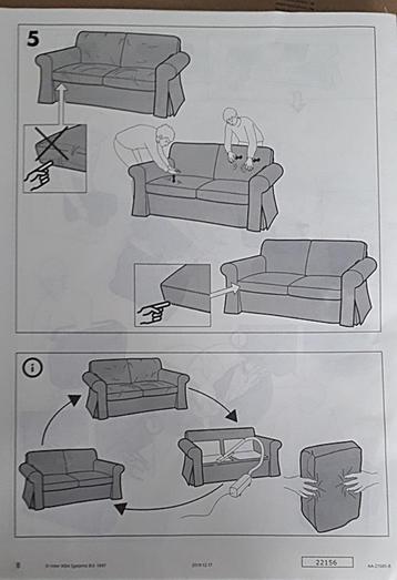 Ikea EKTORP 2-zitsbankovertrekhoezenset - afbeelding 5 Ikea EKTORP 2-zitsbankovertrekhoezenset - afbeelding 5