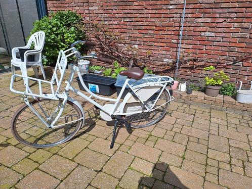 Witte omafiets meisjes/jeugd, Fietsen en Brommers, Fietsen | Meisjes, Gebruikt, 26 inch of meer, Ophalen