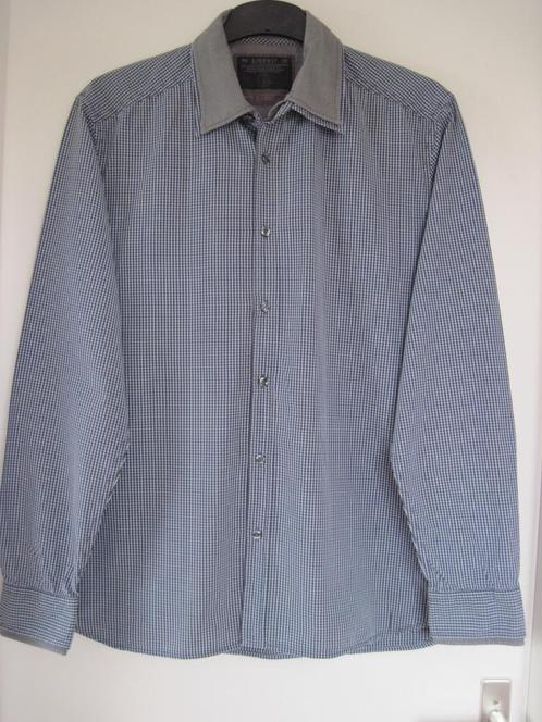 Overhemd (Esprit) Mt L, Kleding | Heren, Overhemden, Zo goed als nieuw, Halswijdte 41/42 (L), Blauw, Ophalen of Verzenden