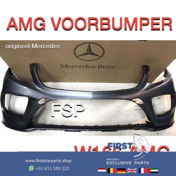 W166 GLE AMG LINE Voorbumper GRIJS ORIGINEEL Mercedes 2015-2