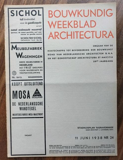 Bouwkundig Weekblad 24 Stadhuis Den Haag architect Luthmann, Boeken, Kunst en Cultuur | Architectuur, Gelezen, Architectuur algemeen