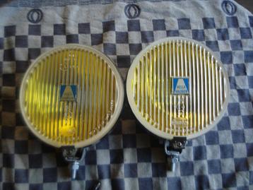 Oldtimer Hella 2 mistlampen type 160 diameter 16 cm 