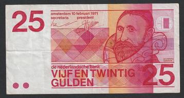25 Gulden Sweelinck 1971 Type: PL70.b1 (Schaarse 2e Variant)