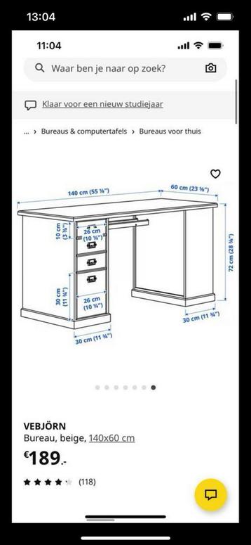 Mooi bureau met fijn bureaustoel - afbeelding 4 Mooi bureau met fijn bureaustoel - afbeelding 4