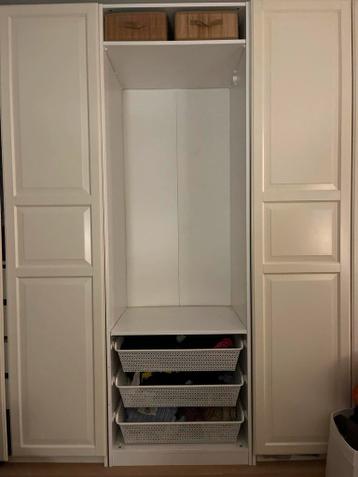 Ikea Pax Kast 75x58x236 - Planken & Draadmanden - afbeelding 2 Ikea Pax Kast 75x58x236 - Planken & Draadmanden - afbeelding 2