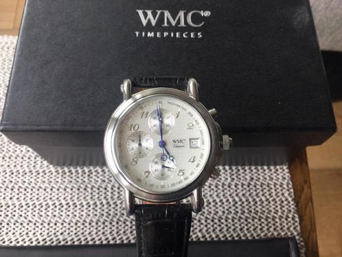 WMC Horloges, Sieraden, Tassen en Uiterlijk, Horloges | Heren, Nieuw, Polshorloge, Overige merken, Leer, Verzenden