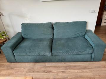 3 Zitsbank Ikea - Kivik - grijsturkoois - Rib stof - afbeelding 4 3 Zitsbank Ikea - Kivik - grijsturkoois - Rib stof - afbeelding 4