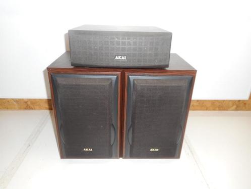 Akai speakers SR-810 en SR-C80 / 301, Audio, Tv en Foto, Luidsprekers, Gebruikt, Front, Rear of Stereo speakers, 60 tot 120 watt