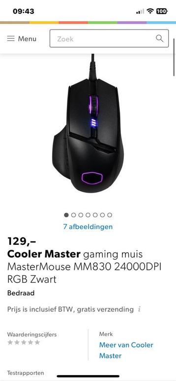 MM830 gaming muis nieuw.
