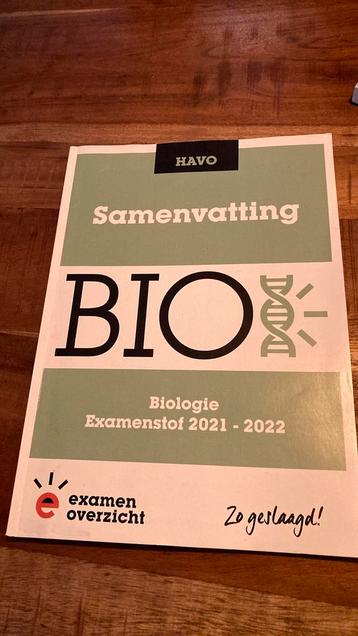 ExamenOverzicht - Samenvatting Examenstof Biologie HAVO