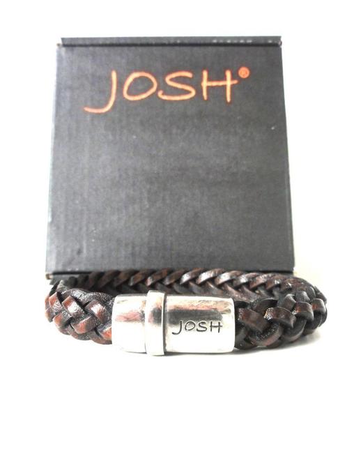 Nieuwe Josh heren armband, Sieraden, Tassen en Uiterlijk, Armbanden, Nieuw, Leer, Bruin, Verzenden