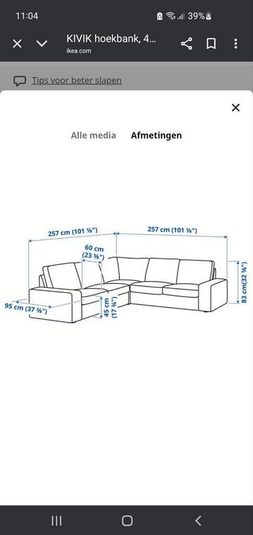 Kivik hoekbank Ikea, antraciet - afbeelding 4 Kivik hoekbank Ikea, antraciet - afbeelding 4