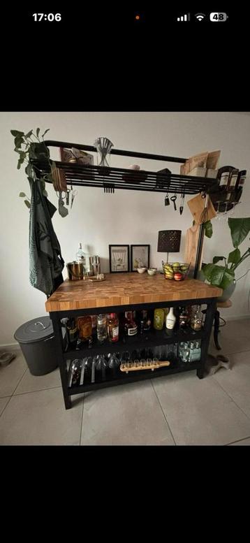 Zeer nette Vadholma keukenwiland van ikea compleet - afbeelding 2 Zeer nette Vadholma keukenwiland van ikea compleet - afbeelding 2