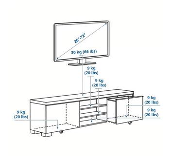 IKEA BESTÅ BURS tv-meubel in hoogglans zwart - afbeelding 10 IKEA BESTÅ BURS tv-meubel in hoogglans zwart - afbeelding 10