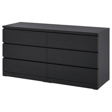 Ikea Malm Commode - Zwartbruin - afbeelding 1 Ikea Malm Commode - Zwartbruin - afbeelding 1