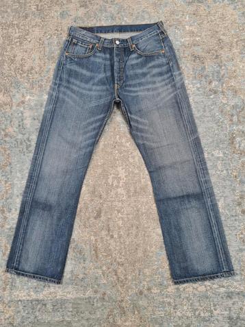 Levi's 501 W32 L32 Straight 100% katoen Bronno3232 Blauw  