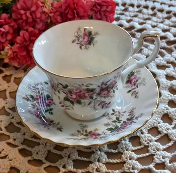 Engelse heren kop en schotel, Royal Albert, Lavender Rose