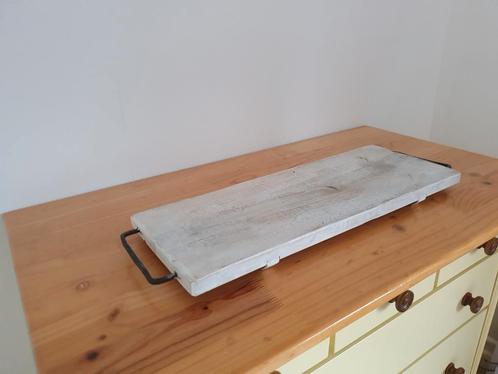 Whitewashed houten tafel plankje., Huis en Inrichting, Woonaccessoires | Dienbladen, Zo goed als nieuw, Ophalen of Verzenden