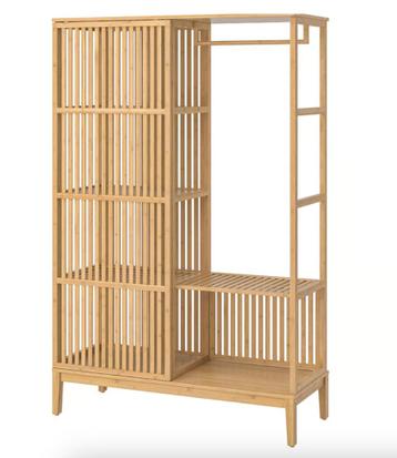 Ikea Nordkisa Bamboe Kledingkast - afbeelding 5 Ikea Nordkisa Bamboe Kledingkast - afbeelding 5