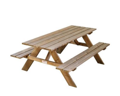 Picknicktafel - oerdegelijk - geïmpregneerd - FSC hout, Tuin en Terras, Picknicktafels, Nieuw, Rechthoekig, Hout, Ophalen