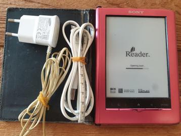 Sony E-reader PRS-350 inclusief oplader, hoes en veel boeken