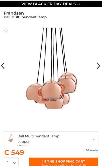 Hanglamp Bronze multi-ball