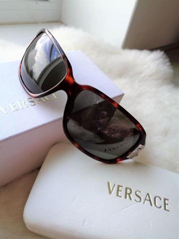 Versace zonnebril, bruin, schildpad, 100% origineel, Nieuw 